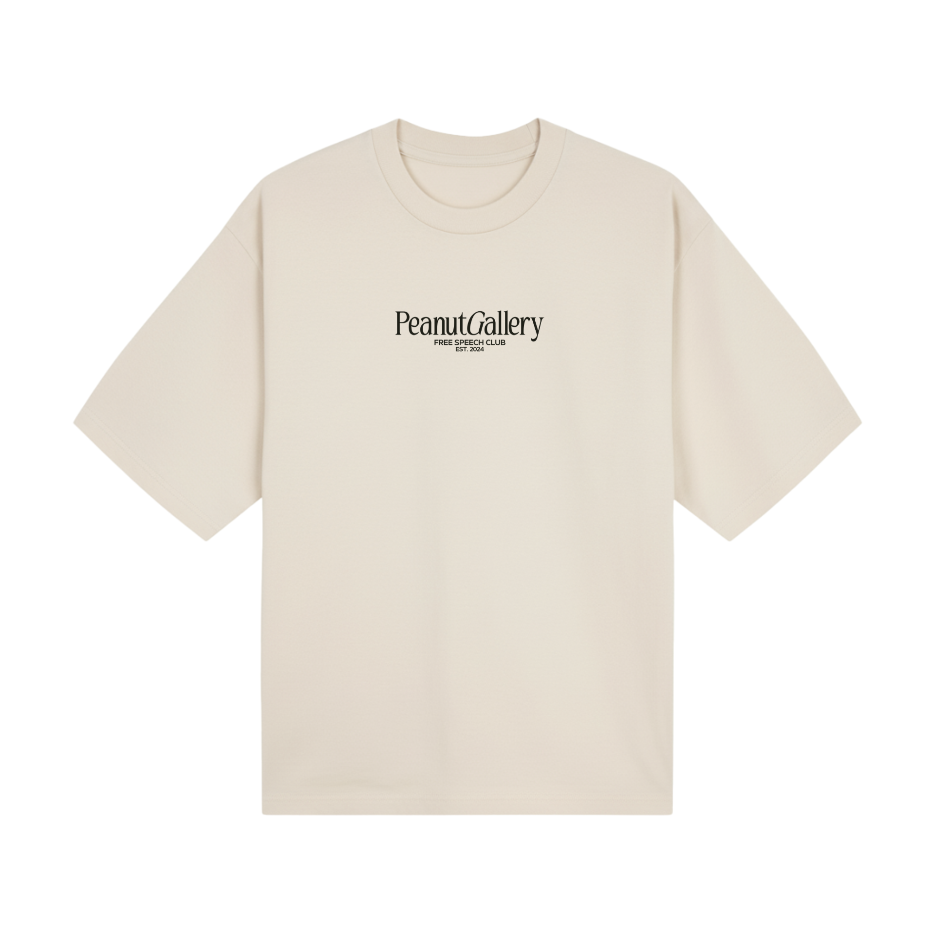“No Mute Button for Truth” Shirt - Boxy in Oat
