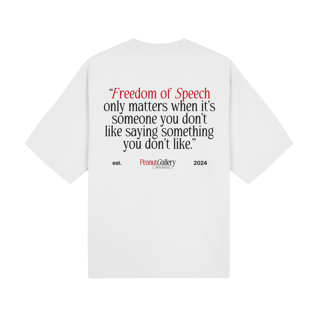 PGMN "Free Speech Club" Quote Shirt - Black or White