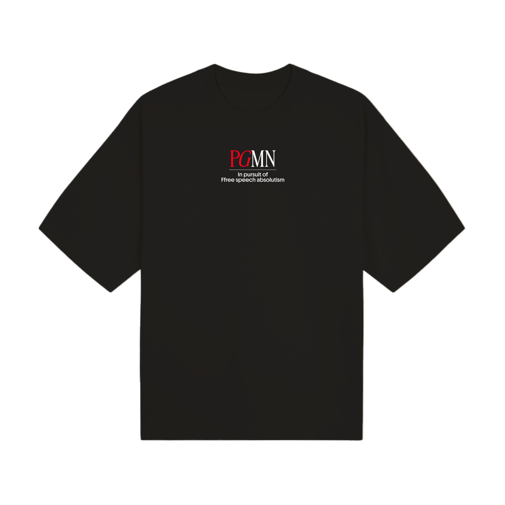PGMN "Free Speech Club" Quote Shirt - Black or White