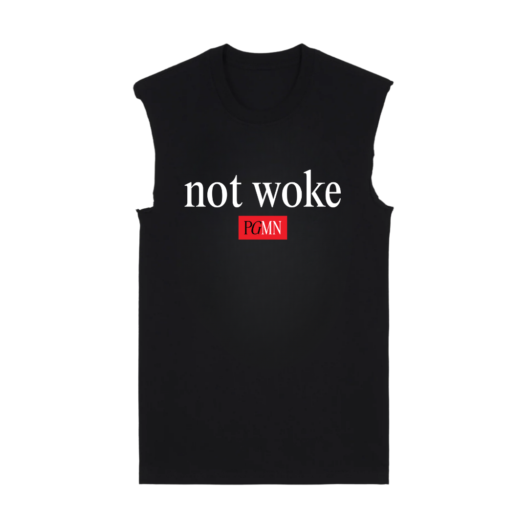 Not Woke Graphic Muscle Tee