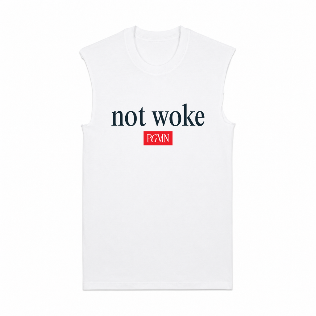 Not Woke Graphic Muscle Tee
