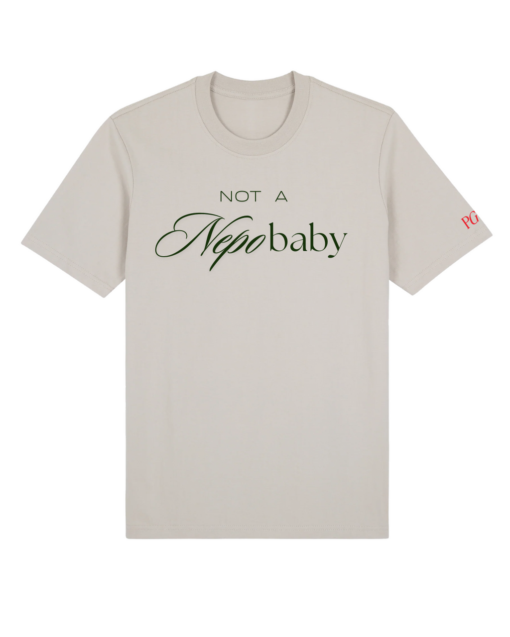 PGMN “Not a Nepo Baby” Tee – Sand