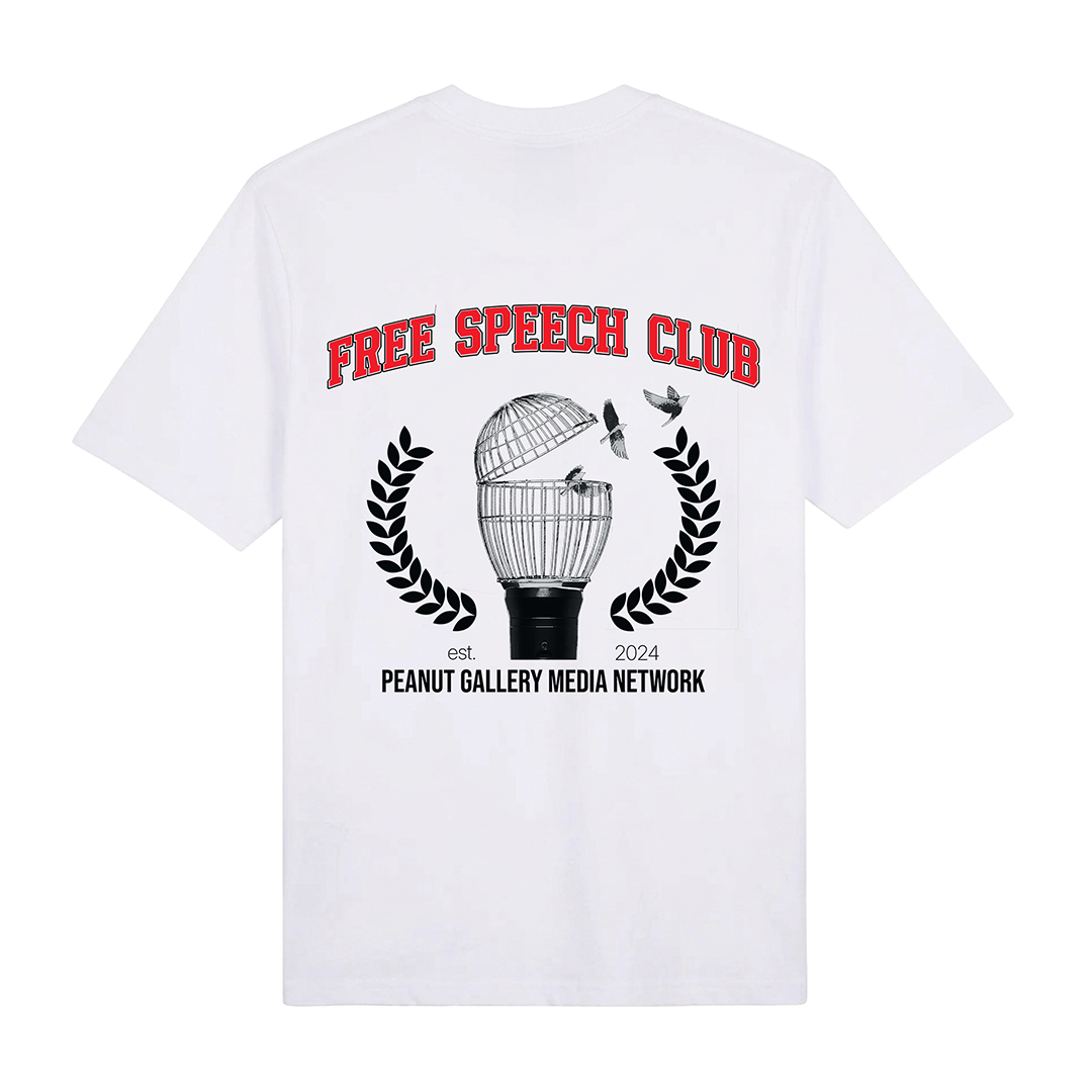 Free Speech Club Tee (Black or White)