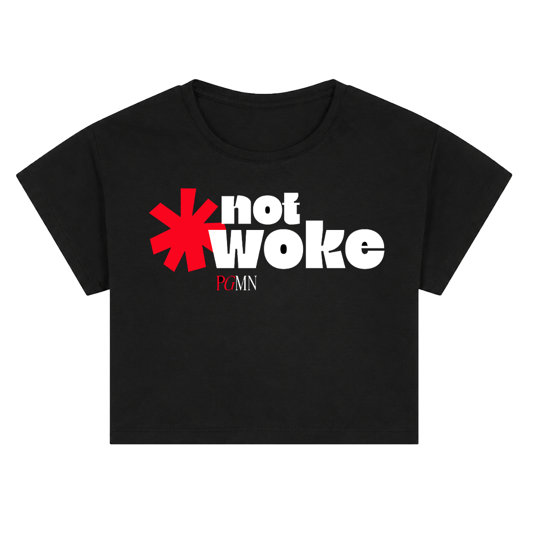 Not Woke Crop Top (Black or White)