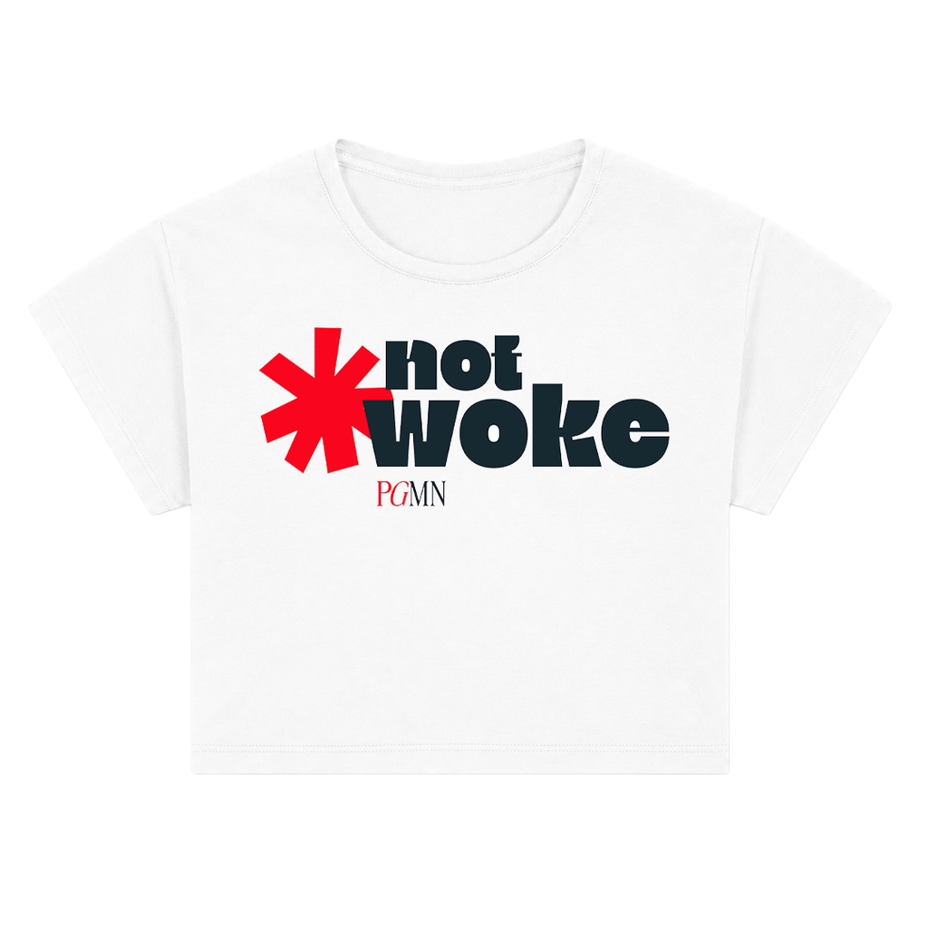 Not Woke Crop Top (Black or White)